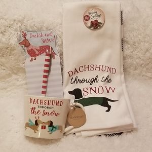 🎅 Dachshund Through the Snow Kitchen Bundle